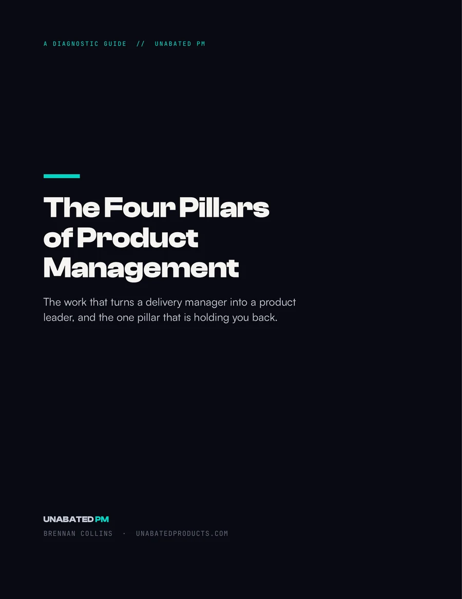 The Four Pillars of Product Management guide cover