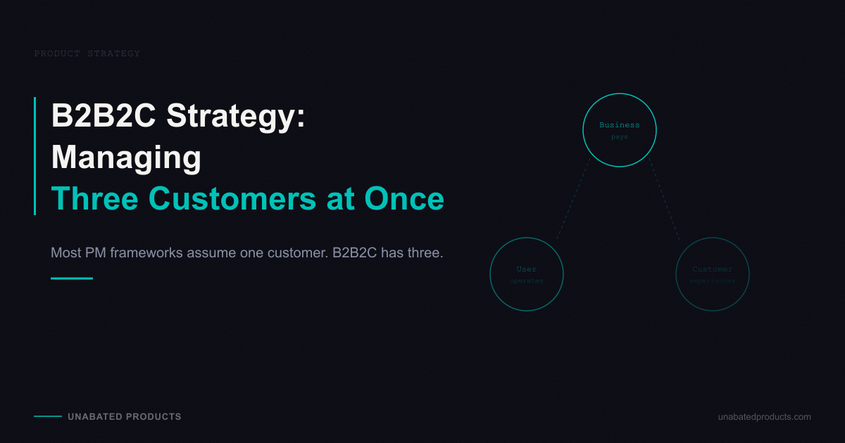 B2B2C Product Strategy: Managing Three Customers at Once